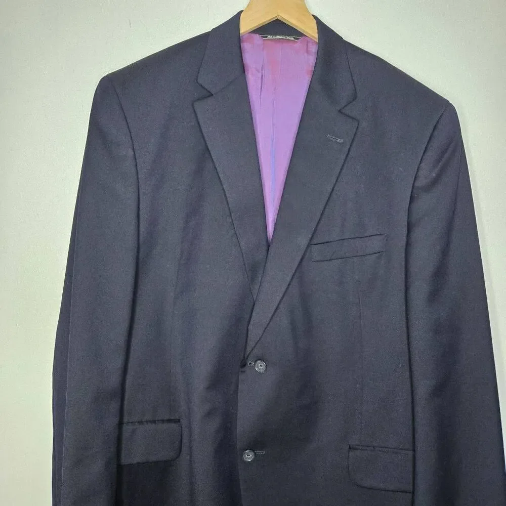 Barneys New York Loro Piana Men's Blazer Sportscoat Size 46R Dark Navy 2 Button